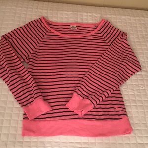 Pink longsleeve striped shirt